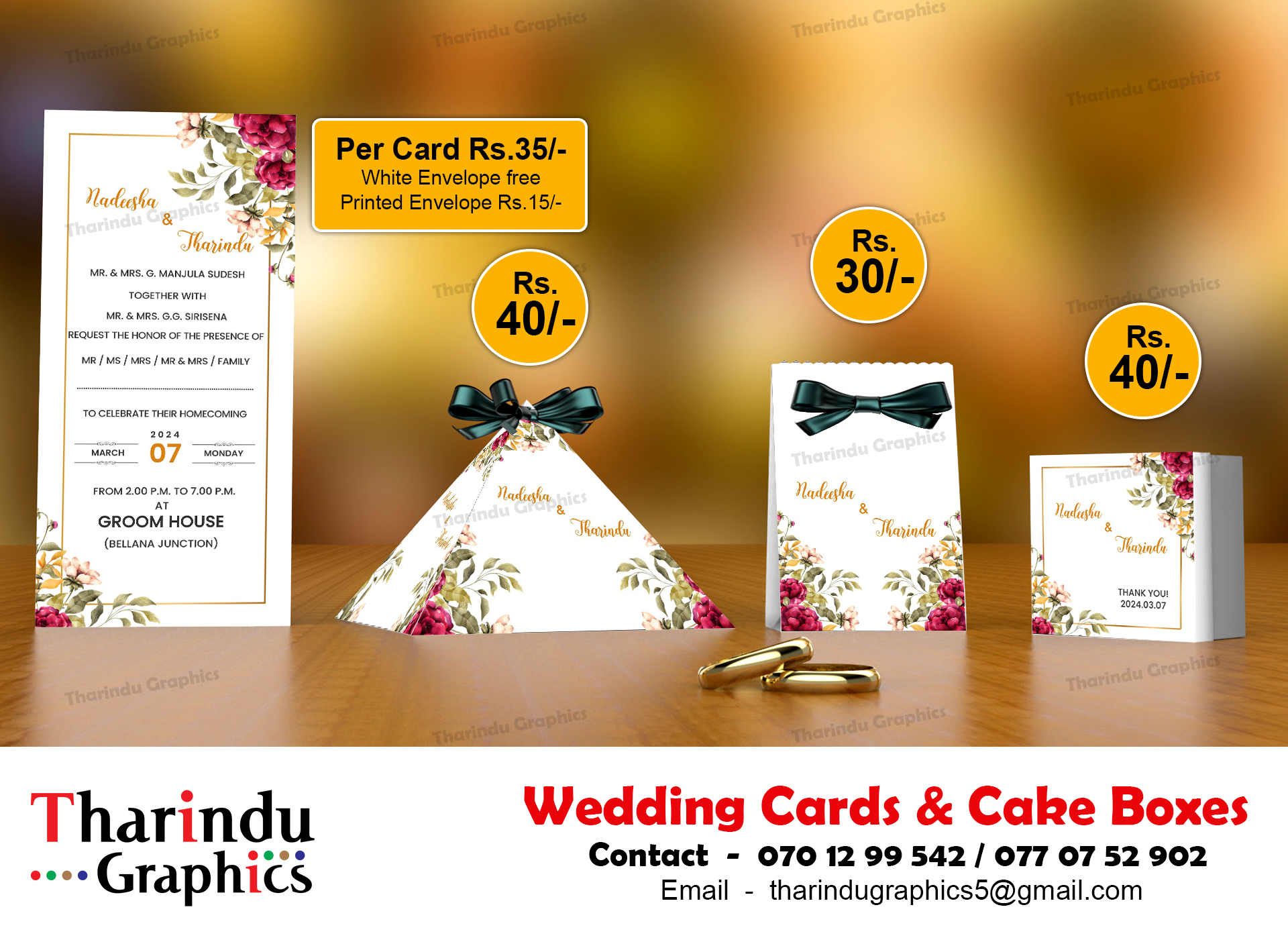 Wedding Invitation Sri Lanka