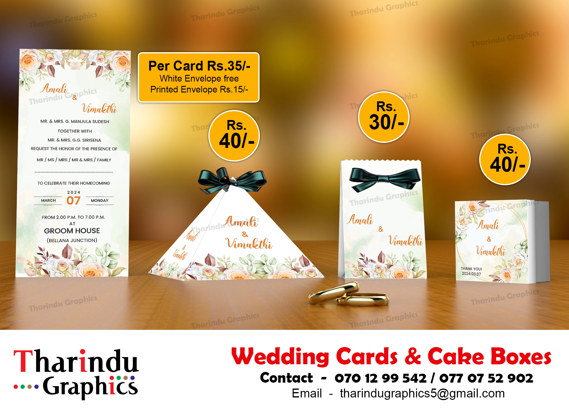 Wedding Invitation Sri Lanka