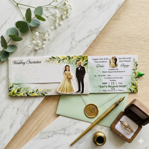 Sliding Wedding Invitation