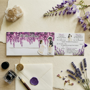 Sliding Wedding Invitation
