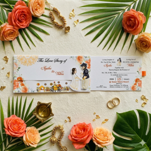 Sliding Wedding Invitation
