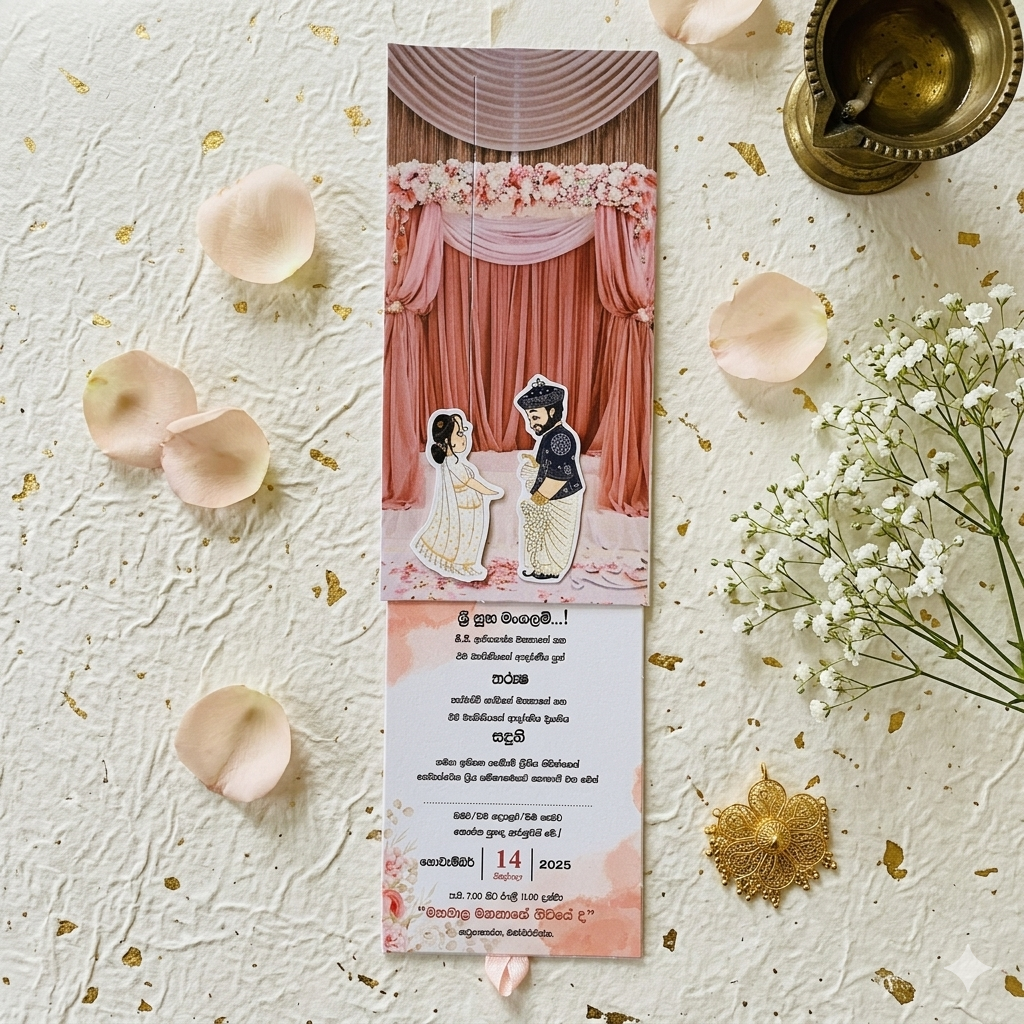 Sliding Wedding cards