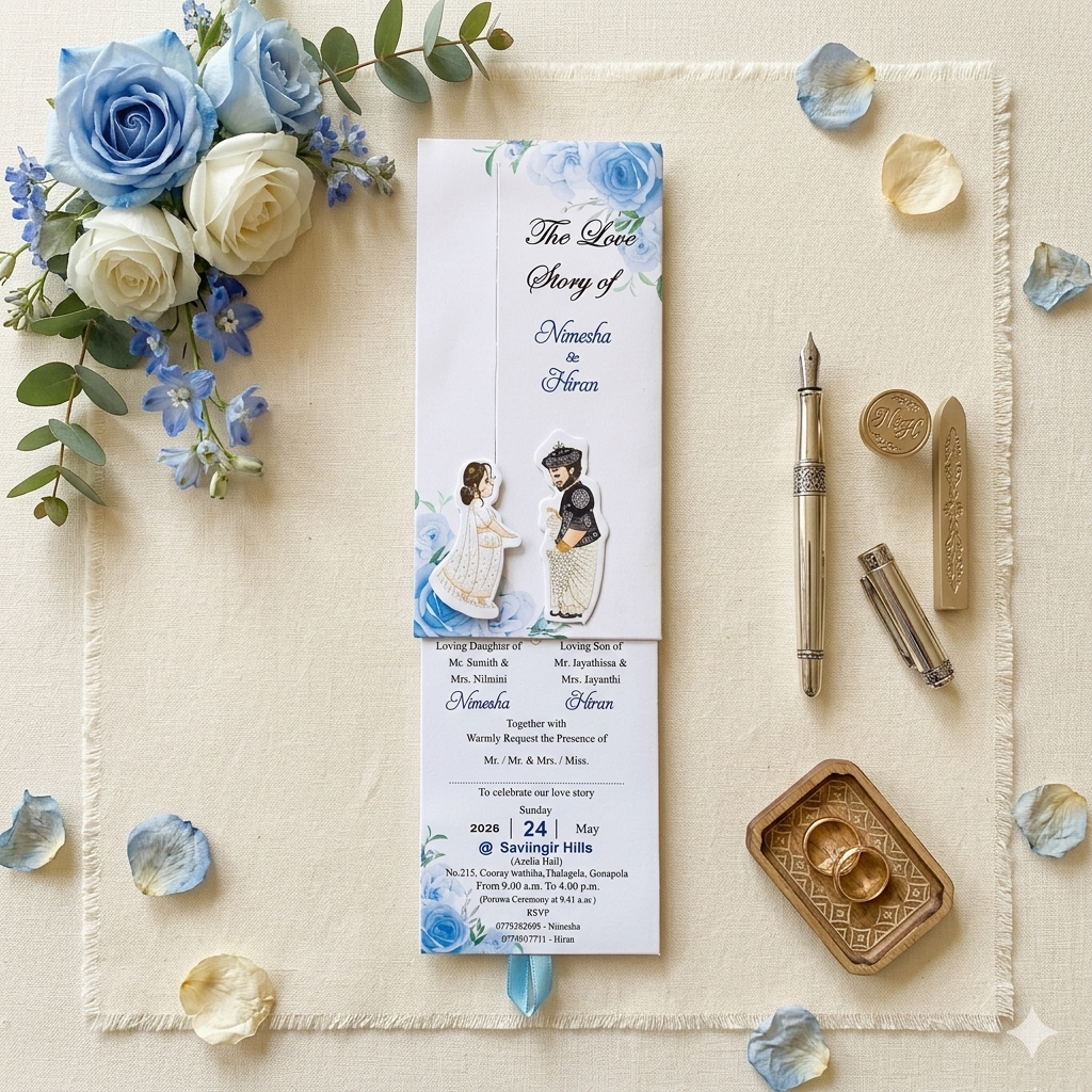 Sliding Wedding cards
